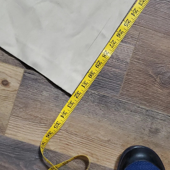 Kenneth Cole new york nwt tan pinstriped boot dress pants - Picture 2 of 10